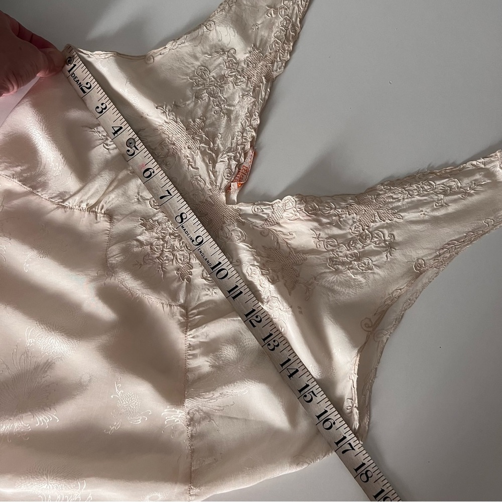 Antique C1900s ‘City of Paris’ San Francisco L’Elegance Silk night slip gown - Picture 15 of 16